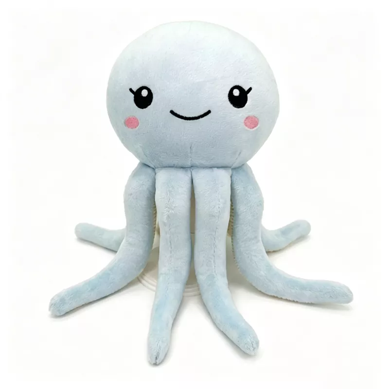 Simpatico peluche a forma di polpo blu