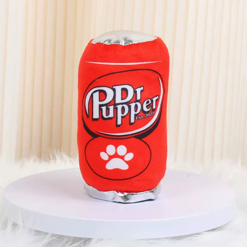 Peluche per cani in peluche con pezzo di pizza